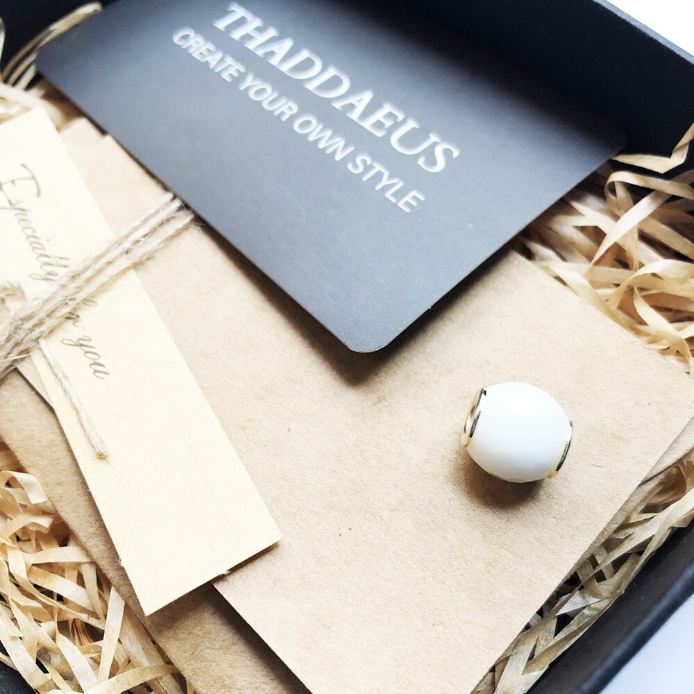 Bianco Sfaccettato Perline, Perline D'argento Misura il Braccialetto Tommaso Collana Europea FAI DA TE bijoux Accessori Dei Monili del Regalo per Le Donne