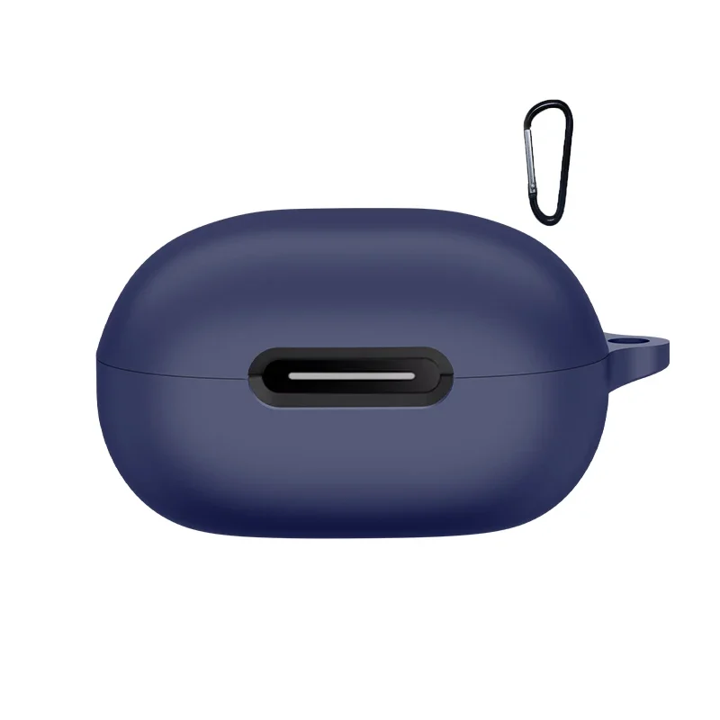Pour Anker Soundcore P40i étui couleur unie Silicone antichoc Bluetooth écouteur couverture pour Soundcore p40i écouteur boîte: Bleu