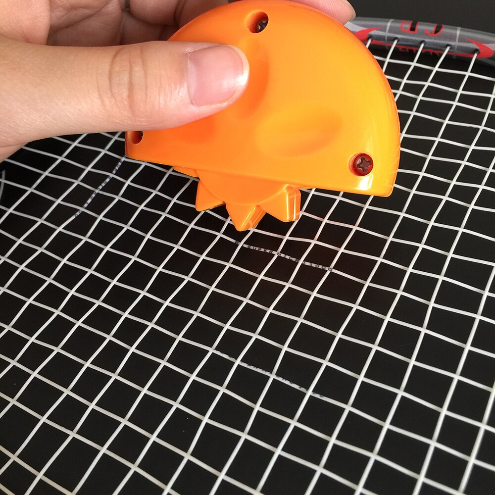 Badminton Racket String Machine Wheel Machine Stringing Tools Orange Badminton String Ball Racket Straightening Device Accessory