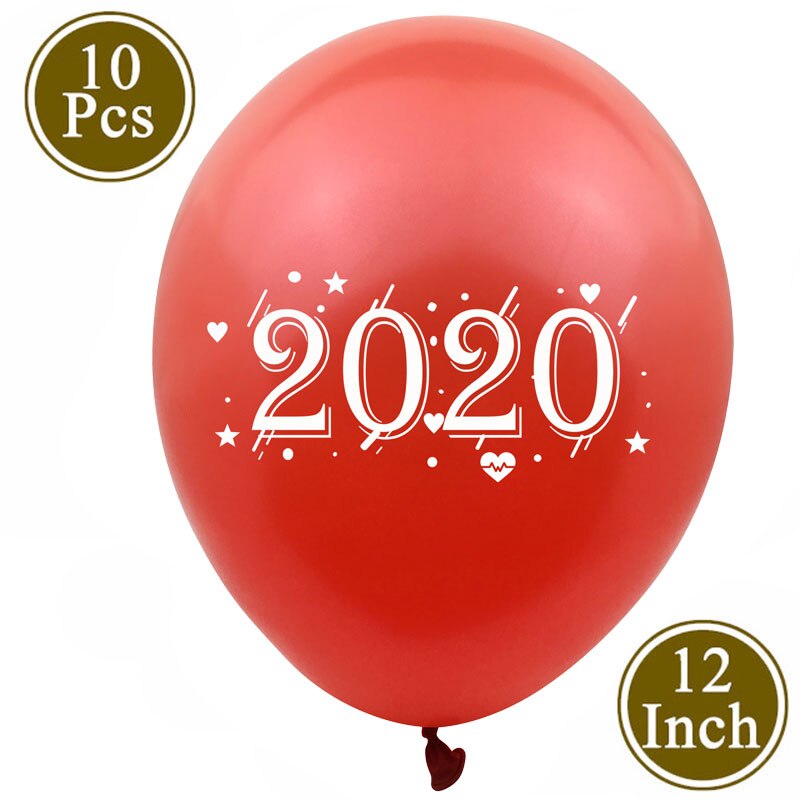 15pcs Printed Balloons Rose Gold Number Latex Confetti Balloons Happy Year Wedding Birthday Party Decorations 83D