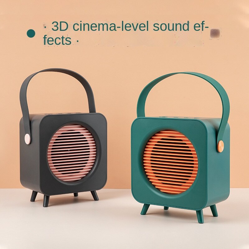 Simple Stylish Portable Speaker Retro Bluetooth Audio Small Portable Car Home Subwoofer Portable Bluetooth Speaker