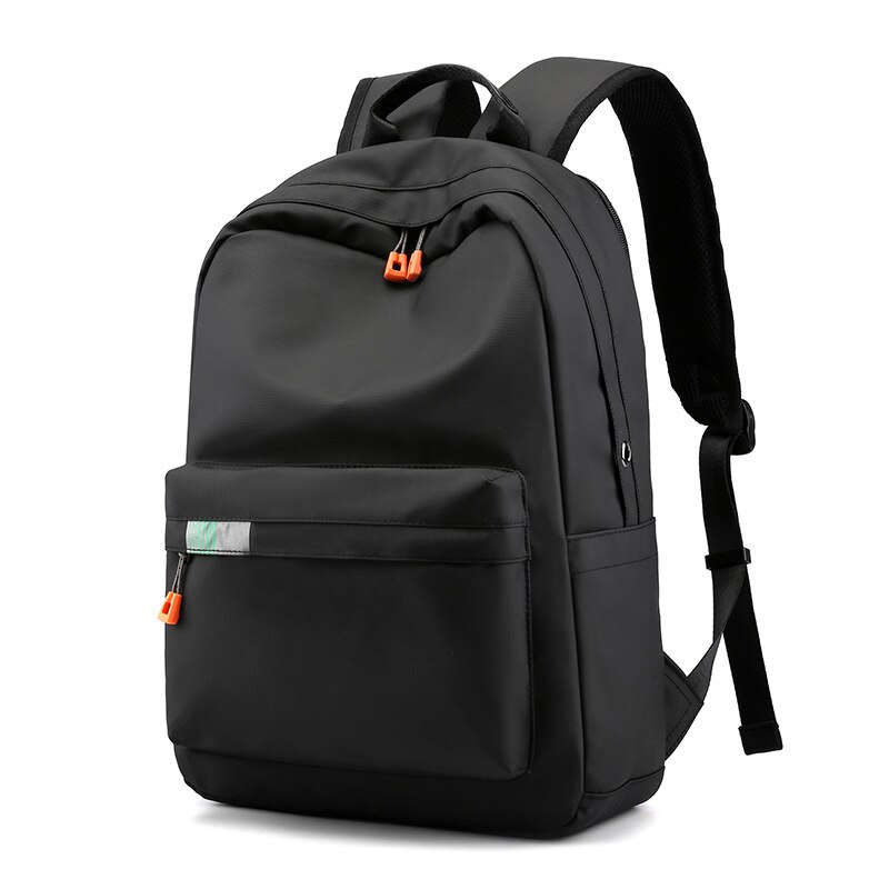 Männer Rucksack Schule Laptop 15,6 Zoll jugendlich Schüler Zurück Pack Schwarz Wasserdicht Oxford Hochschule hoch Schule Tasche Große Kapazität Bagpack: Schwarz