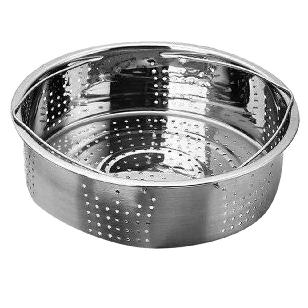 High Stainless Steel Pot Steamer Basket Egg Steamer Rack Divider for Pressure Cooker Pot LG66: Fine Hole Basket