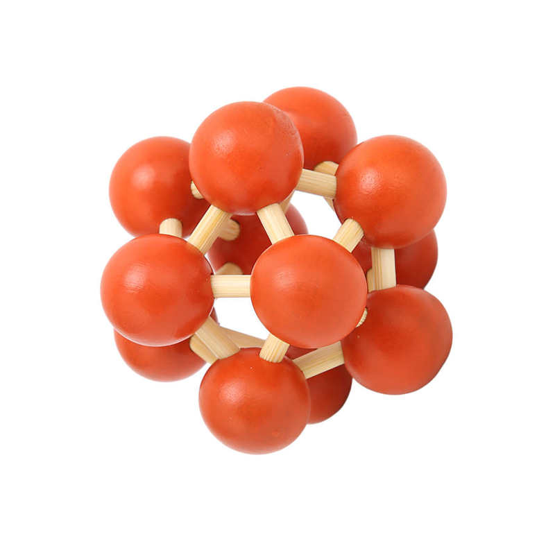 Wooden Puzzle Lock Toy Unlock Interlock Puzzle Toy Intelligent Development for Home Play for Elderly