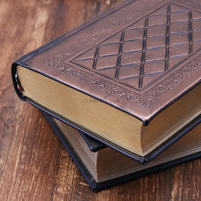 Leather Retro Vintage Diary Journal Notebook Blank Hard Cover Sketchbook Paper Stationery Travel School Sdudent