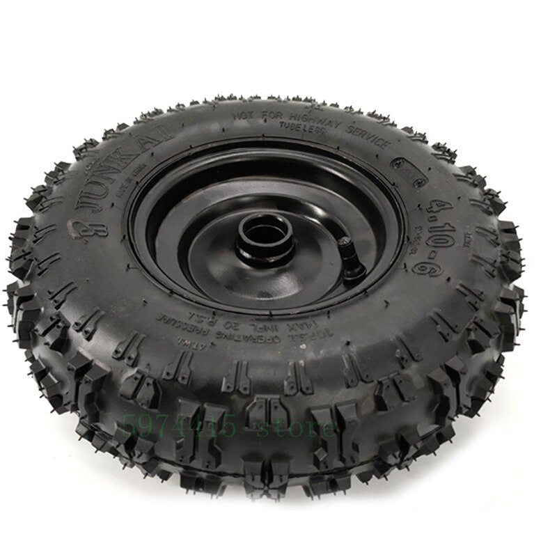 Storlek 4.10-6 däck och fälgar för alla modeller av atv go kart mini quad 47cc 49cc snöskoter 6 tums hjul premium snö