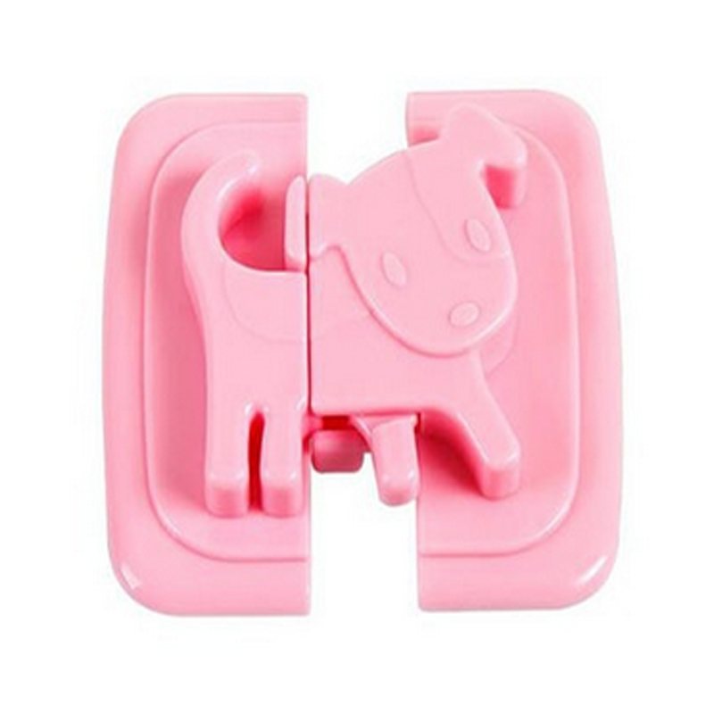 Baby Safety Products Cartoon Kids Safety Security Cabinet Locks &amp; Straps Products For Fridge Door Cabinet Locks Baby Care: pink