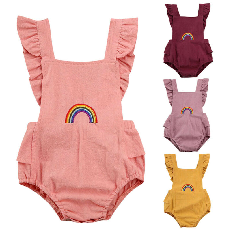Pudcoco UNS Lager 0-18M Neugeborenen Kleinkind Baby Jungen Mädchen Body Ärmel Baumwolle Sunsuit Sommer Outfit Set Kleidung