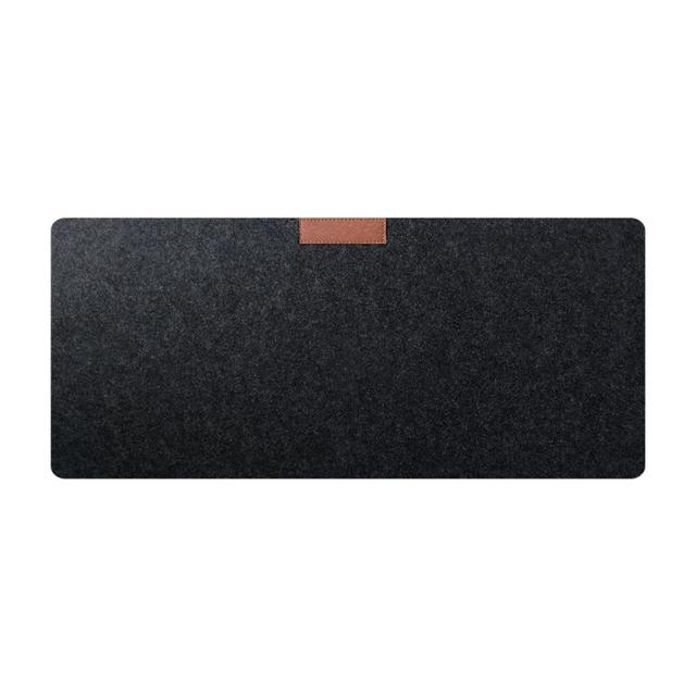 30X60 Kantoor Computer Bureau Mat Tafel Toetsenbord Grote Muismat Wolvilt Laptop Kussen Bureau Antislip Mat Gamer mousepad Mat: Dark gray