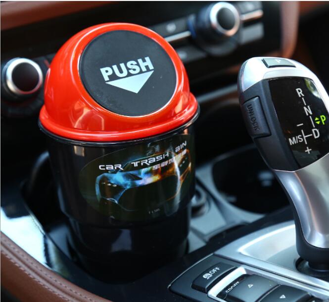 Mini Auto Car Trash Rubbish Can Garbage Dust Case Holder Car Trash Bin