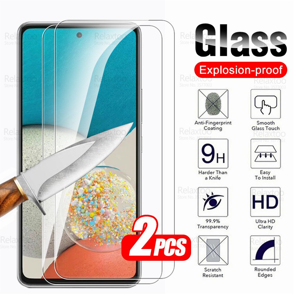 2 Stuks Beschermende Glas Voor Samsung Galaxy A53 5G Screen Protector Sumsung Galaxi Een 53 53A 2022 Gehard Glas 9H Veiligheid Cover Film