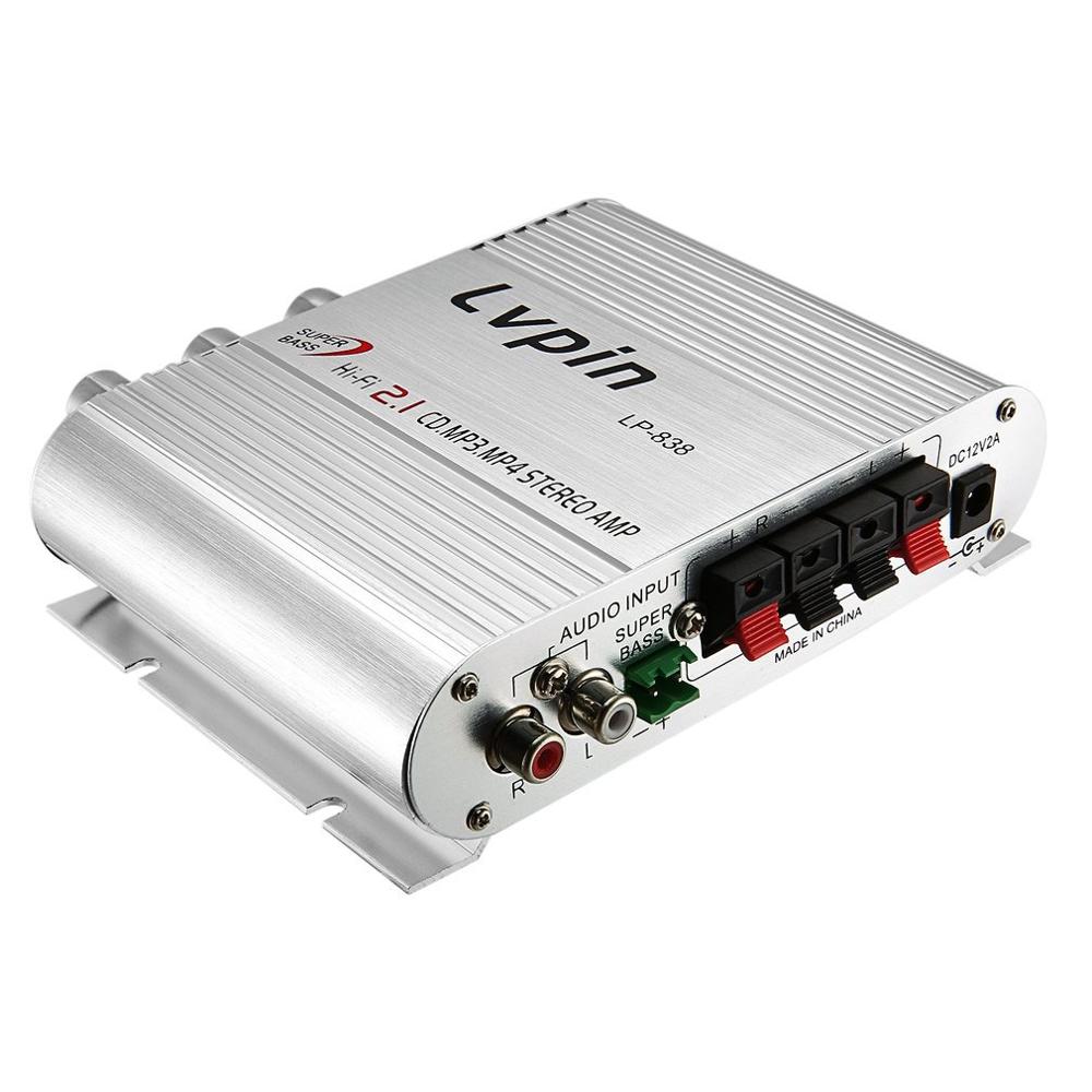 Mini HiFi Sliver 12V 200W CD MP3 Radio Car Auto Motor Boat Home Audio Stereo Bass Speaker AMPLIFIER BOOSTRER Verstarker Vehicle