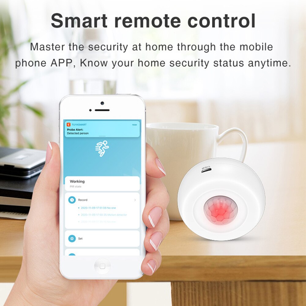 Tuya Smart Wifi Infrared Human Body Induction Sensor Detector Alarm System Motion Sensor Smart Life App Control