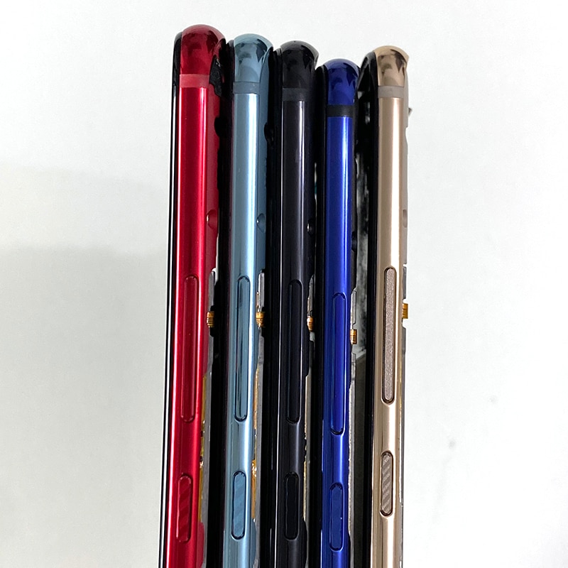 Original m & sen 6.3 "para huawei nova 3 PAR-LX1 INE-LX2 PAR-AL00 moldura dianteira quadro/quadro médio habitação com chaves laterais