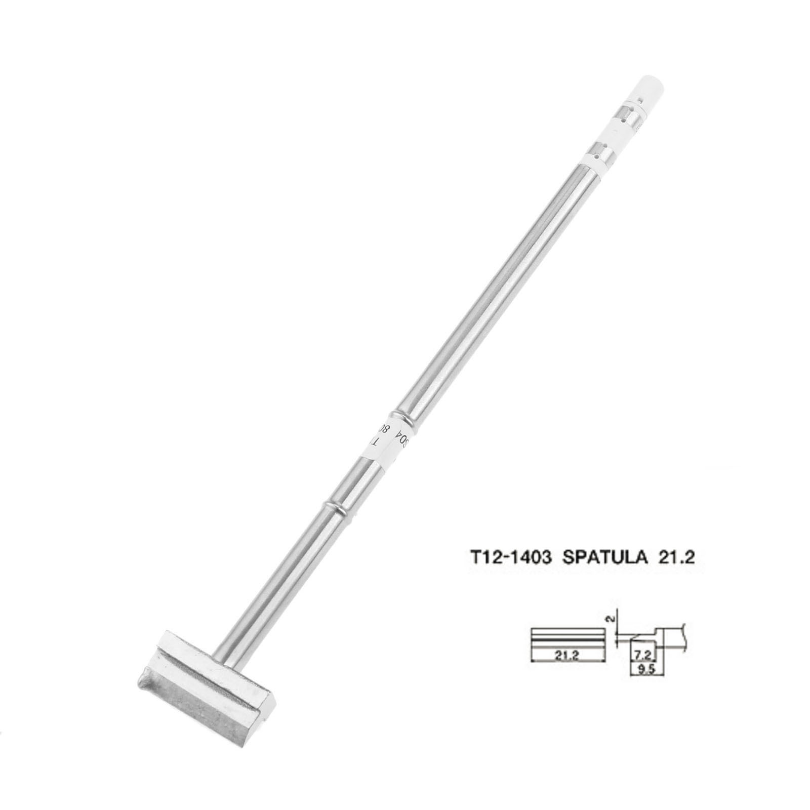 1pc T12 Soldering Iron Tips Spade Scraper Shovel Type T12-1401 1402 1403 1404 1405 1406 fit for FX-9501 FX-951 Soldering Station: T12-1403
