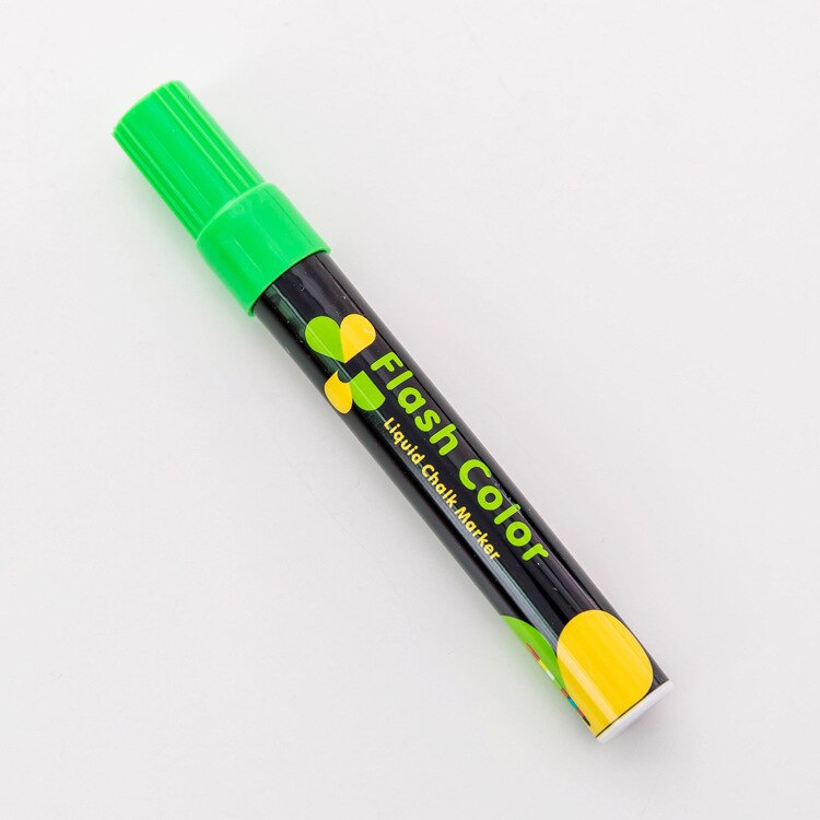 1Pc Creatieve Flash Kleur Uitwisbare Markeerstift Voor Fluorescerende Plaat Pennen Creatieve Vloeibare Krijt Marker Koreaanse Briefpapier: green