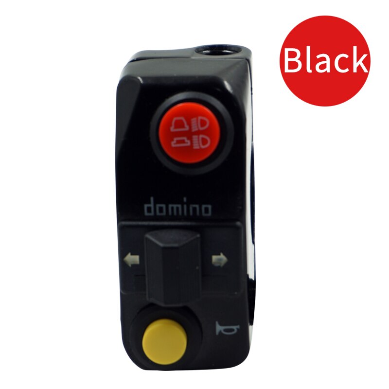 Chrom Silber und Schwarz Universal- Motorrad 7/8 &quot;22mm Lenker Montieren Scheinwerfer Blinker Horn Schalter Tasten: Schwarz