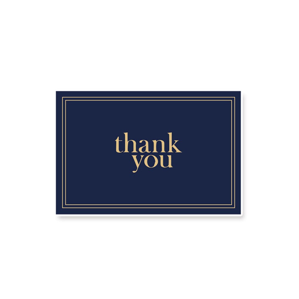 Thank You Cards Bulk Notes Navy Blue & Gold Blank Note Cards With Envelopes Greeting Card Beautiful Message#p30: B
