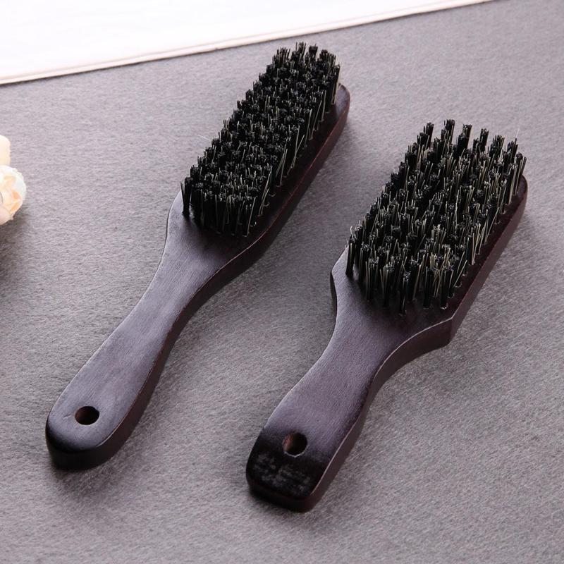 1pc antistatische baardborstels, massagekam van hout, baardborstel, beukenhouten handvat, haarborstel met zwijnenhaar, salon, kapper, haarverzorgingstool