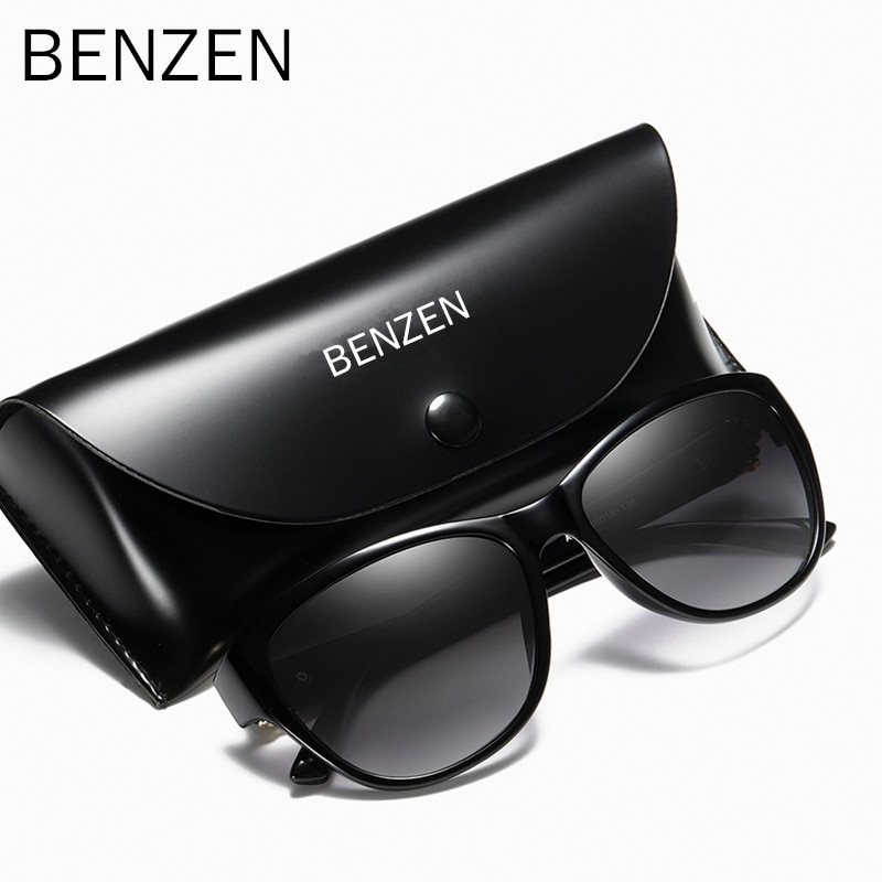 BENZEN Gepolariseerde Zonnebril Vrouwen Retro Vrouwelijke Zonnebril Voor Driving Shades Gafas UV 400 Black 6131