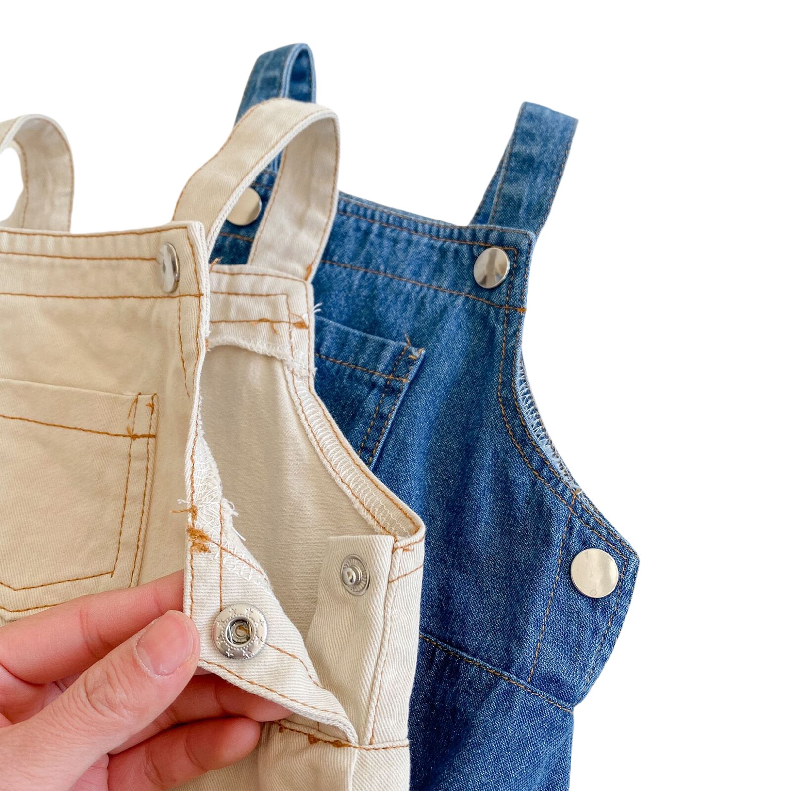 Peuter Baby Jongens Meisjes Denim Romper Baby Solid Casual Speelpakje Mouwloze Met Pocket Pasgeboren Kinderen Zomer Jumpsuit Clothings