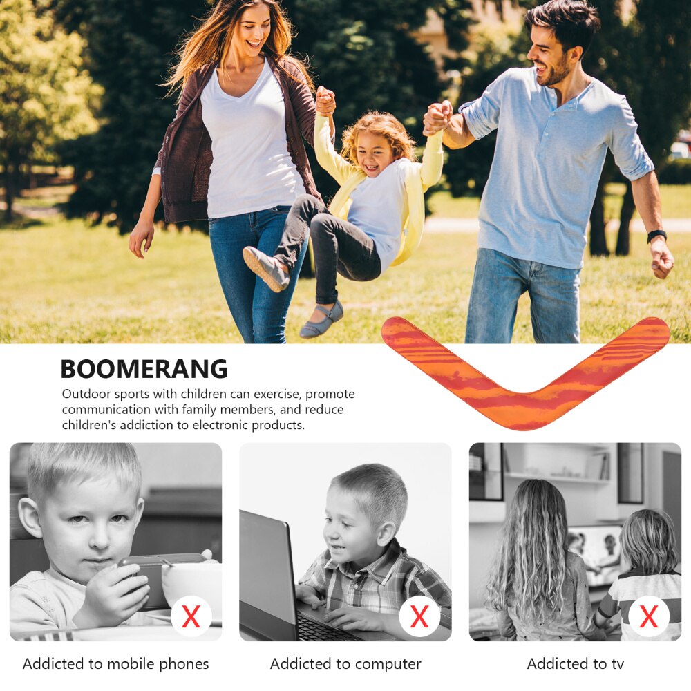 1Pc Terugkerende Driehoek Boomerang Familie Outdoor Sport Funny Kinderen