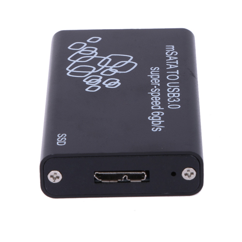 Box E ALLOGGIAMENTI PER HDD Mini mSATA per USB 3.0 SSD Box per Hard Disk Box Esterno Della Cassa Con Il Cavo dati Compatibile Con Finestre 2000 / xp