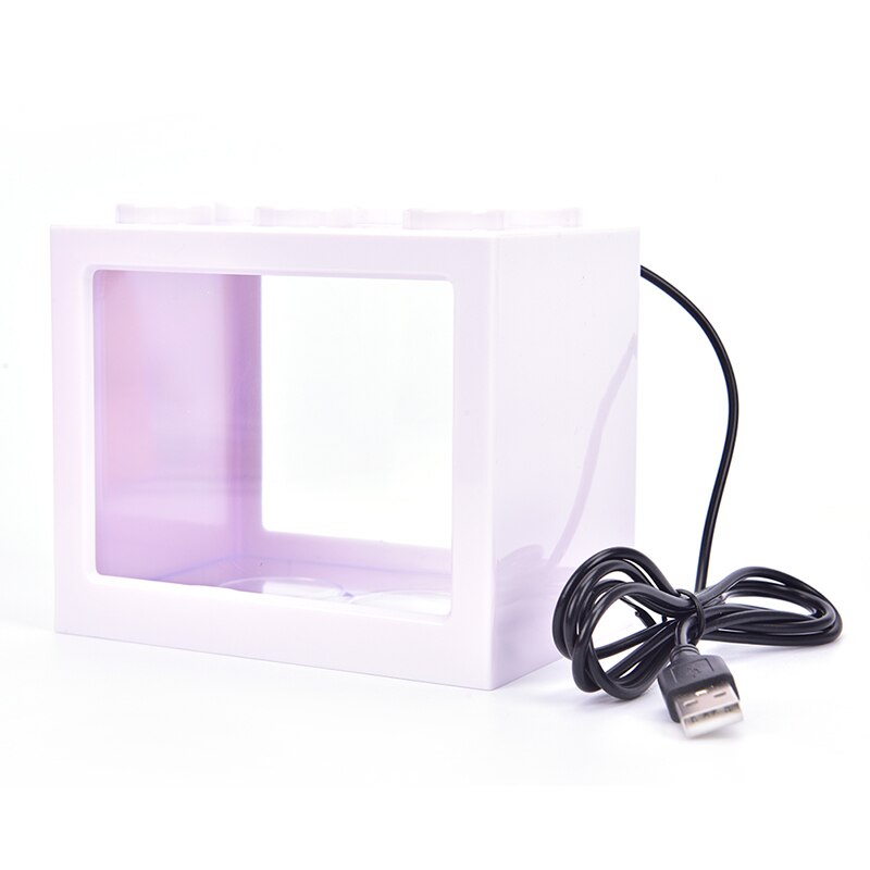 Mini Fish Tank Fish Tank Home Office Sofa Desktop Aquarium Turtle Tank: WT