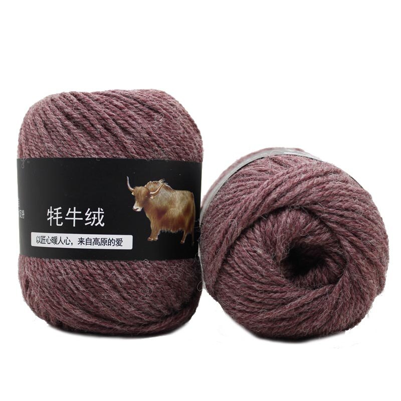100g virkat garn multicolor handstickning tillbehör mångsidig mjuk tröja mössa halsduk linje färgad längd 300m: Lila kamel