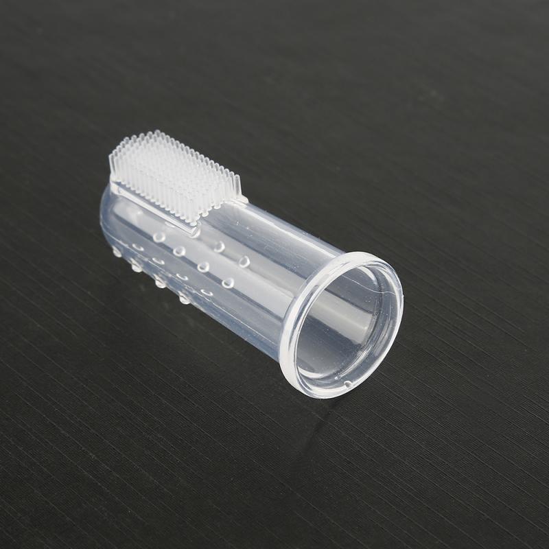 1Pcs Zachte Vinger Tandenborstel Hond Dental Cleaning Tanden Care Hygiëne Borstel Huisdieren Hond Kat Schoonmaakproducten Teddy Hond tanden Tool