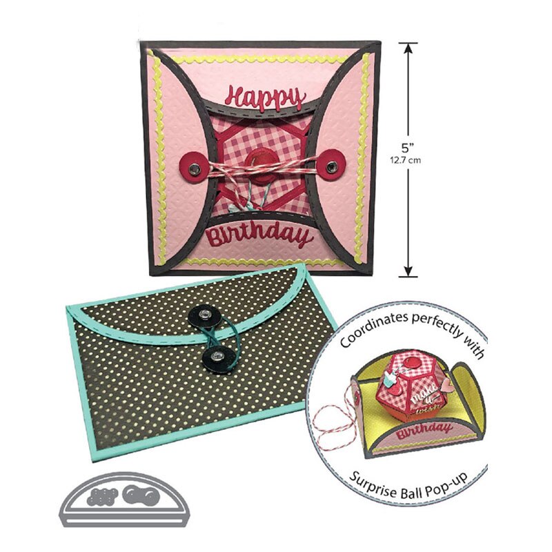 Pop Up Spinner Cupcake Flap con cierre animales frases nuevos troqueles de corte para arte de colección de recortes confección de tarjetas 04: K 7