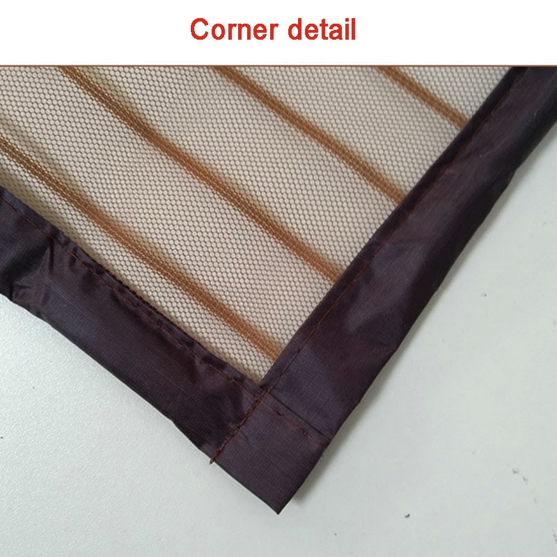 Tyl anti myg broderi net magnetisk tæt flyvende insekter hjem mesh net gardiner skærm ventiler blød dør gardin
