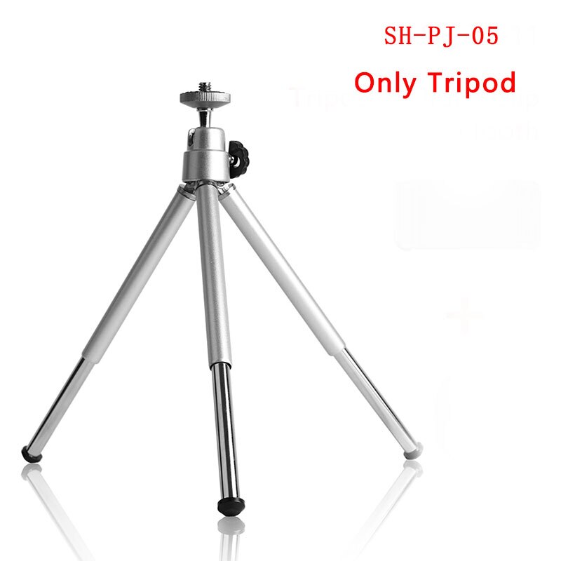 Tripod for Phones Stand Portable Flexible Selfie Tripod With Bluetooth Remote Ball Control Holder Camera Universal Photography: Mini Tripod Silver
