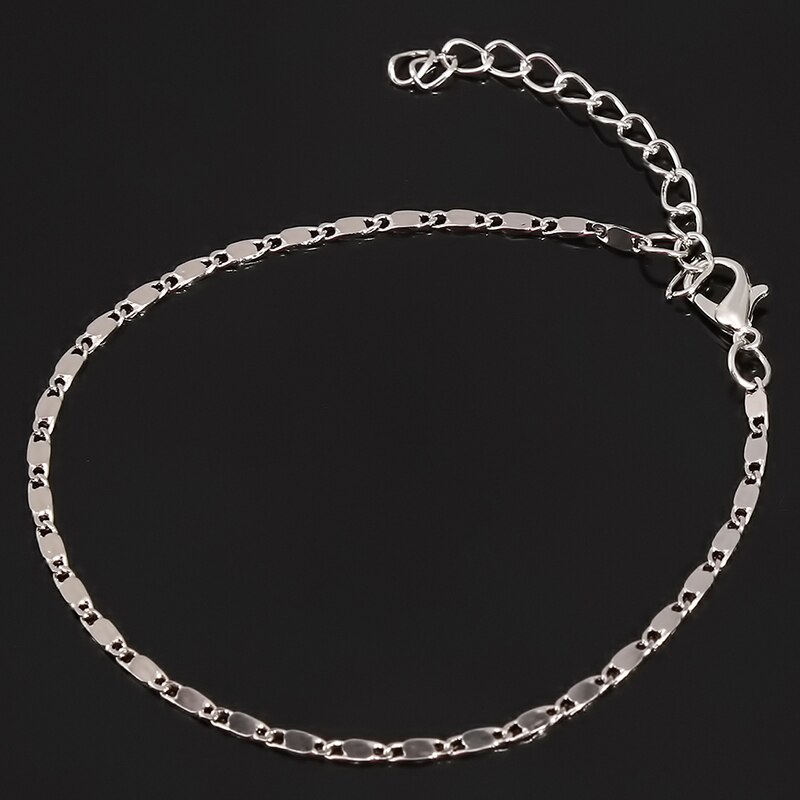 Tobillera con cadena dorada delgada para mujer, pulsera para pierna, joyería para pies, pulseras ajustables para tobillo, accesorios para mujer