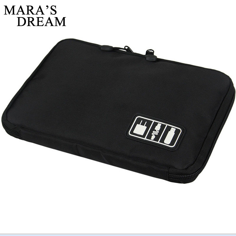 Mara's Dream Electronic Accessories Travel Bag Nylon Travel Organizer Line SD Card USB Cable Digital Device Bags