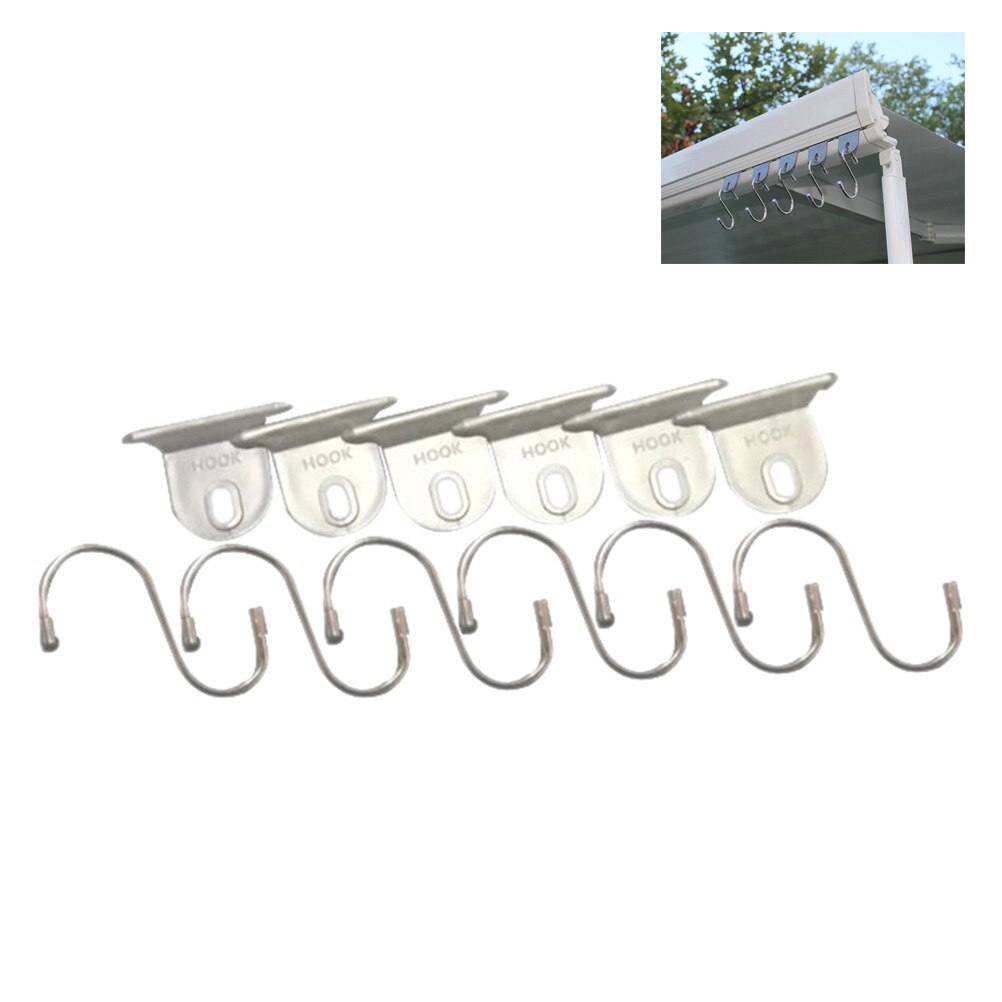 6 Stuks Voor Caravan Luifel Hanger Haak Kleding Haak Voor Rv Awings Camper Outdoor Haak Camper Kleding Haak Luifel Schoenen hoed Haken