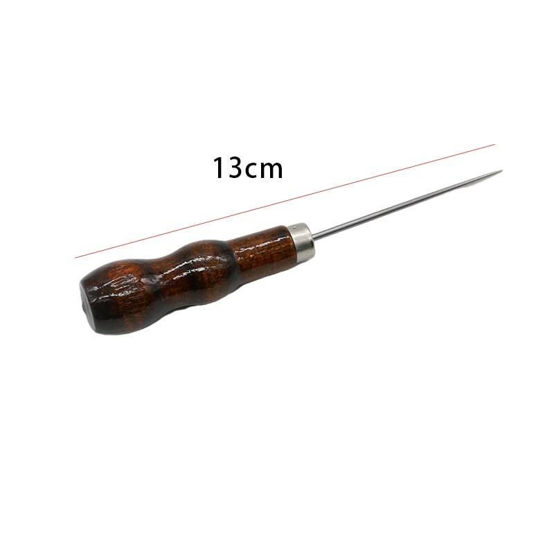 1Pc Leder Holz Griff Ahle Werkzeug NäHenne Zubehör NäHenne Ahle Für Leder Handwerk NäHenne Nähen Zubehör