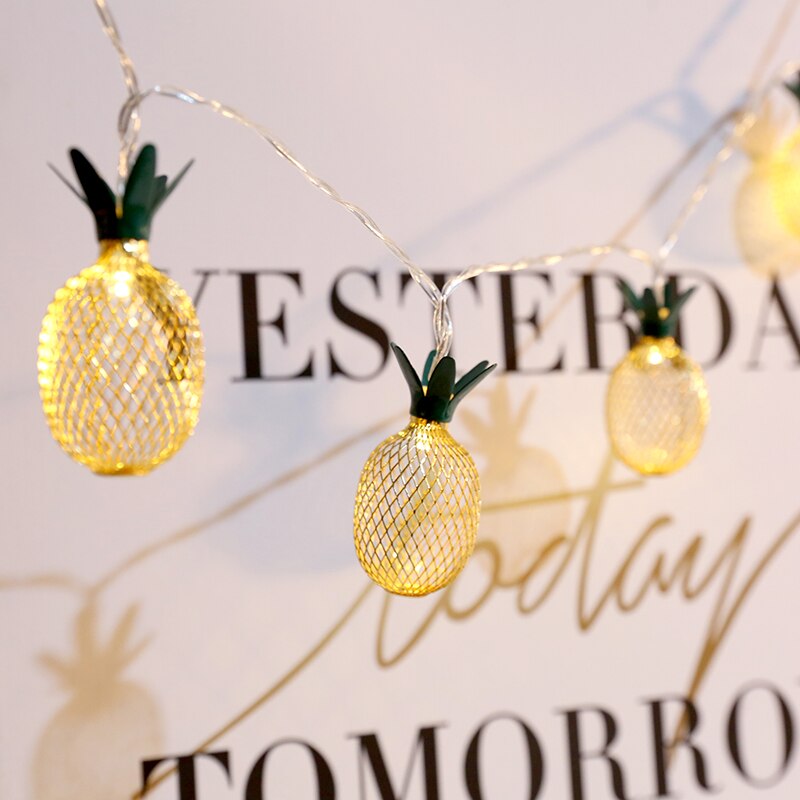 Guirlande lumineuse LED en forme d&#39;ananas pour noël, luminaire décoratif d&#39;extérieur, rideau lumineux scintillant, idéal pour une fête, un mariage ou une chambre à coucher