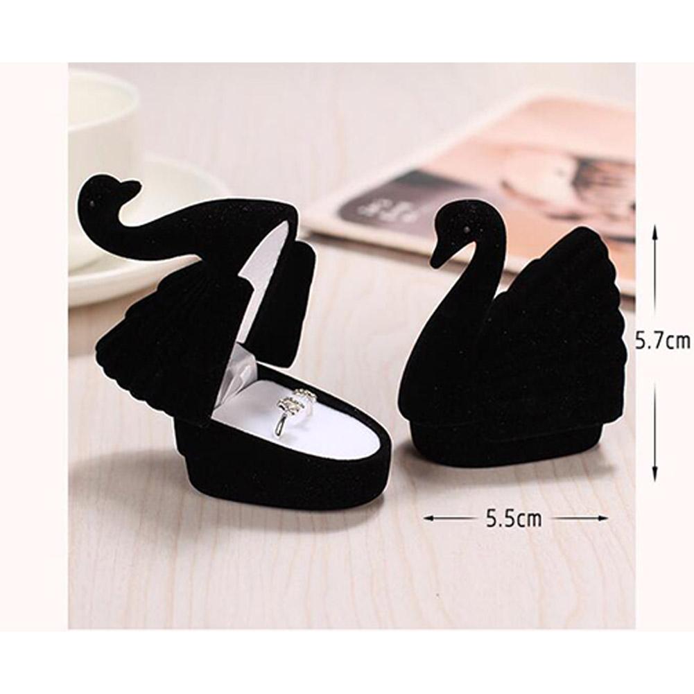 Ring Box Princess Swan Wedding Trinket Box Collectible Ring Earrings Jewelry Holder