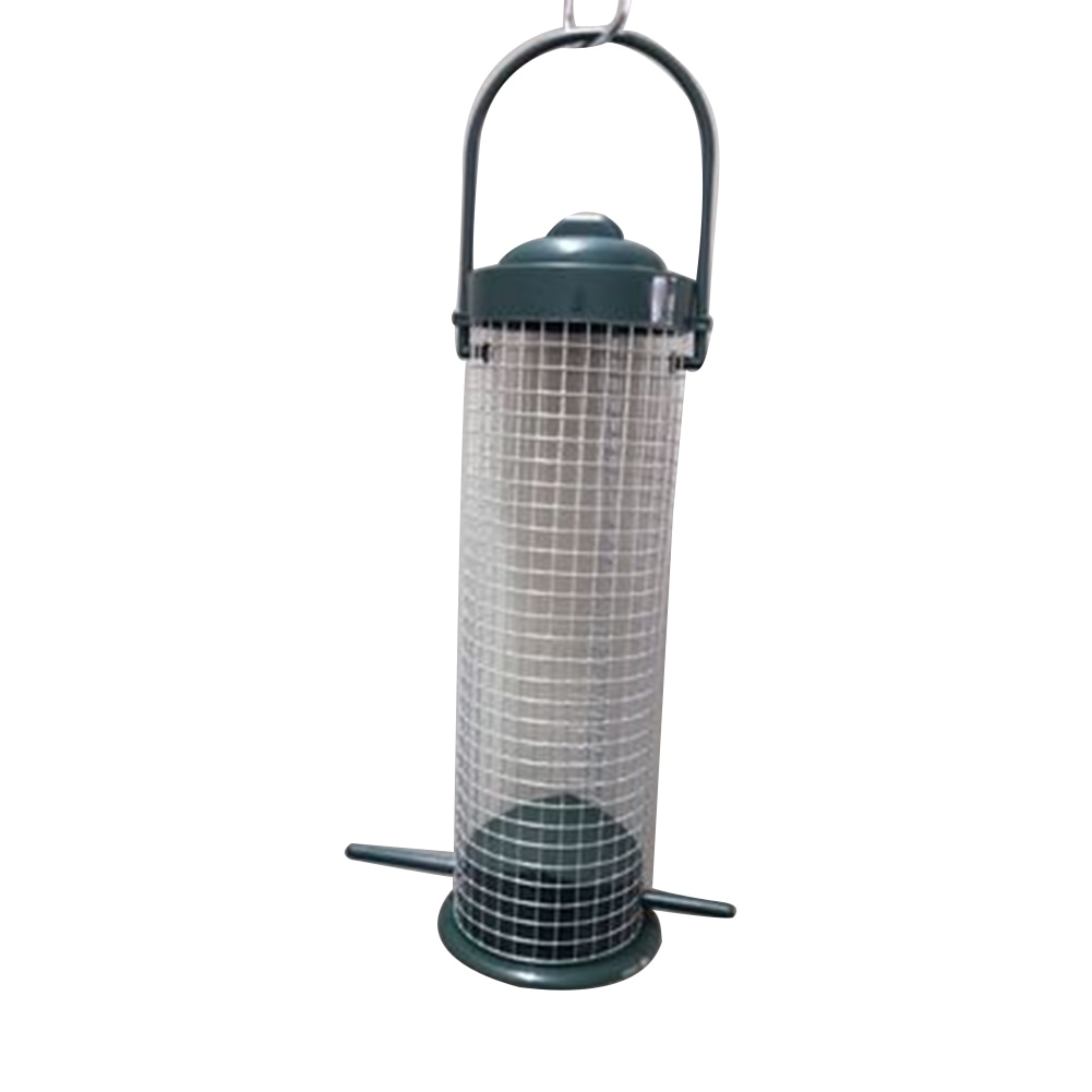 Plastic Galvanized Grid Bird Feeder Dumplings Grease Ball Rack Holder Outdoor Food Dispenser for Tit Small Wild Birds 30E: Default Title