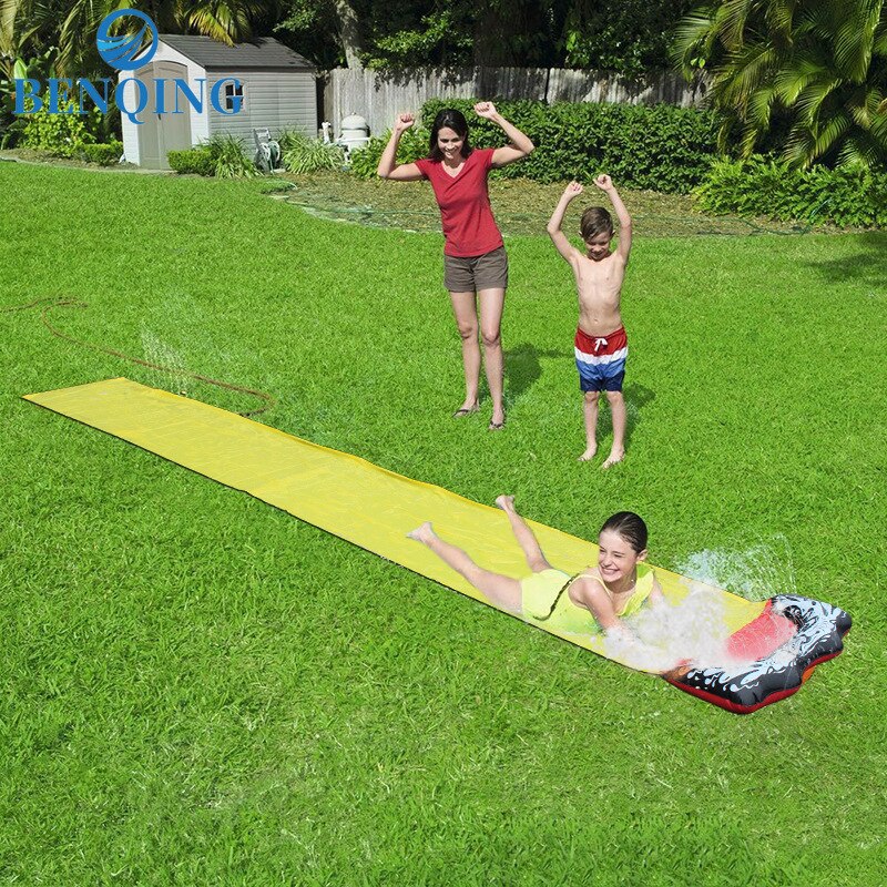 Benqing Kinderen Glijbaan Speelgoed Zomer Outdoor Gazon Water Jet Glijbaan Bed Enkele Surfplank Tuin Speelgoed WJ191