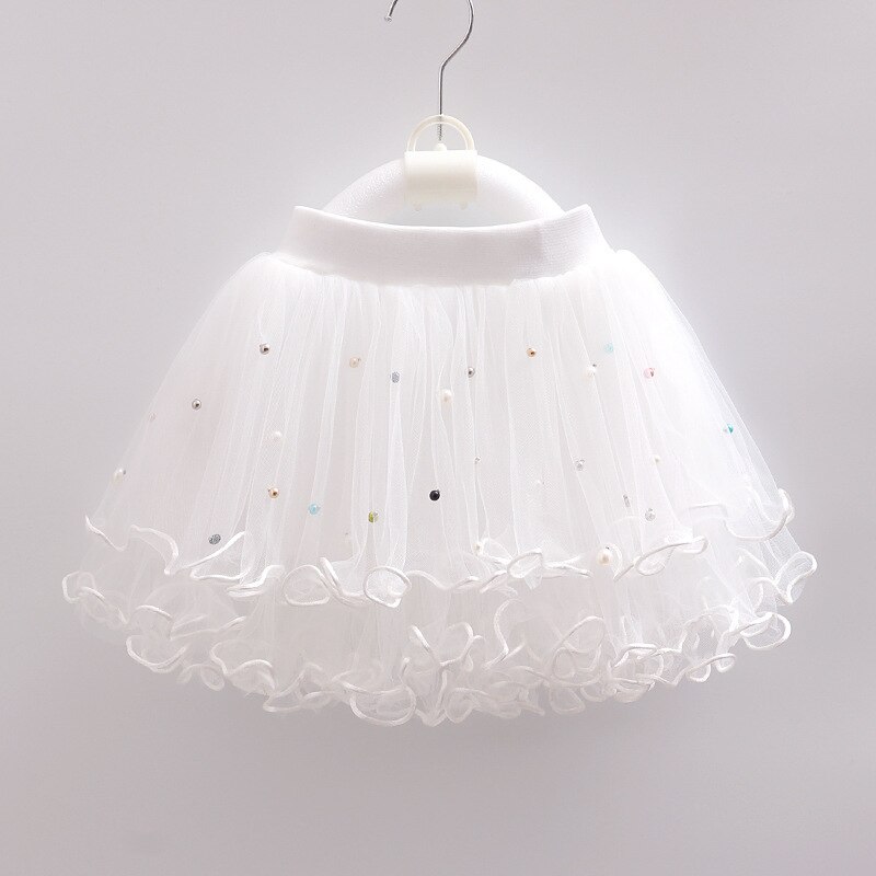Summer Baby Kids Girls Princess Party Dance Ballet Tutu Skirts Tule Skirt Girls Children Skirt: white