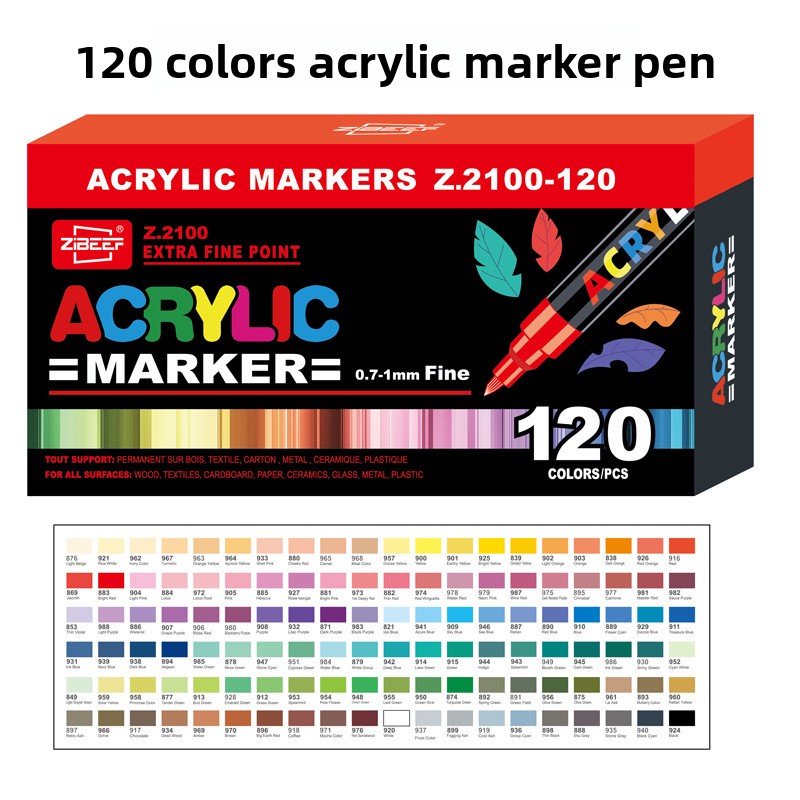 Pennarelli per vernice acrilica, penna per vernice acrilica a punta bene, impermeabile e ad alta saturazione, ideale per legno, metallo, plastica, tela, tessuto