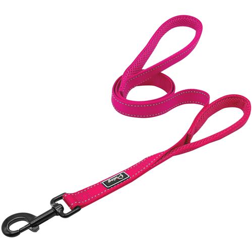 Conjunto de Correa y arnés reflectante sin tirones para perro, chaleco para mascotas de plomo para perros pequeños y grandes, Perfecto para el entrenamiento diario XXS-L caminar: M / Pink Leash