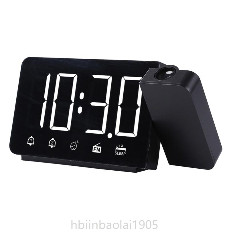 E74e led digital 2 vekkerklokke usb elektronisk klokke vekkerklokke fm-radio for tidsprosjekt
