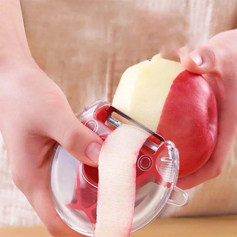 3 in 1 Magic Trio Peeler Set Slicer Stainless Steel Peeler Shredder Julienne Cutter Multi Peel Blade Zesters Grater Kitchen Tool