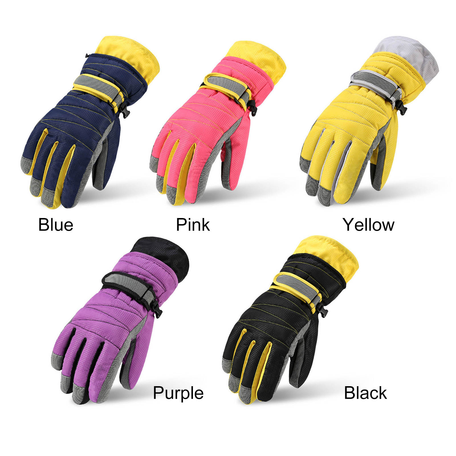 Unisex Winter Tech Windproof Waterproof Gloves Snow Work Ski Glove Windproof Warm Hands in Cold Weather