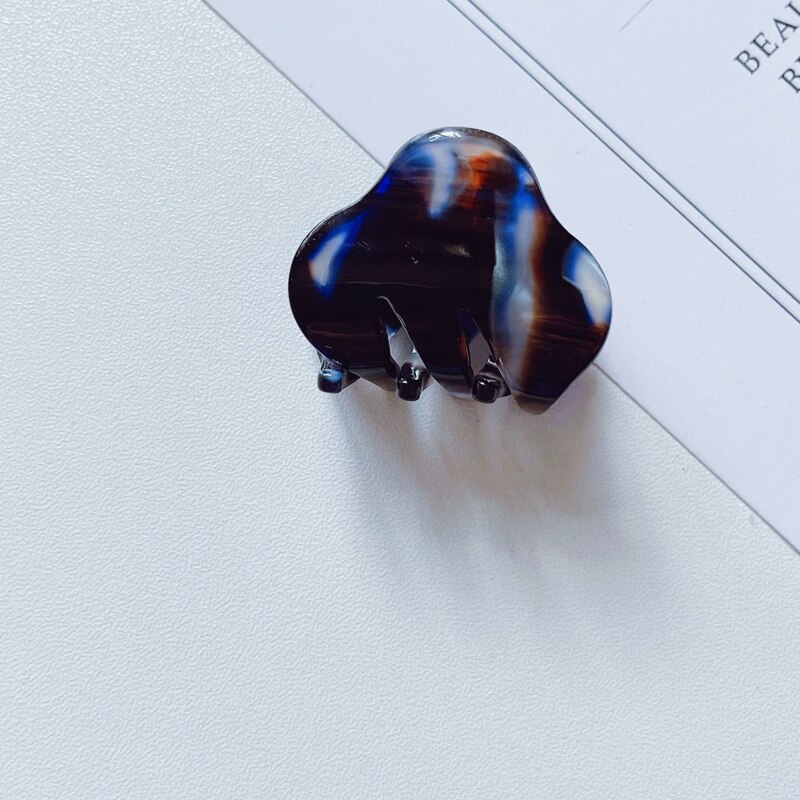 3cm Mini włosy akcesoria chmura w kształcie octanu klamra do włosów dla WomanTortoiseshell Mutiple Barrette akrylowe geometryczne szpilka: 6