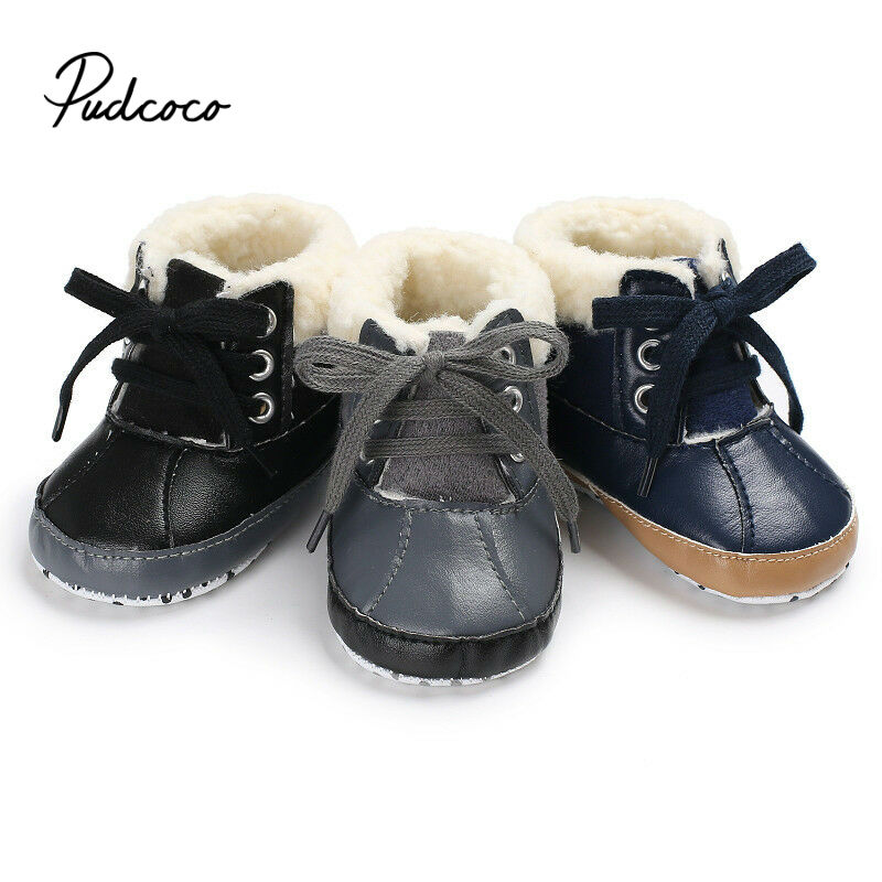 Pudcoco 2020 Nuovi ragazzi bambino di inverno scarpe inverno scarpe per bambini scarpe calde della pelliccia Del Faux stivaletti di Cuoio dei ragazzi del bambino del ragazzo del bambino stivali