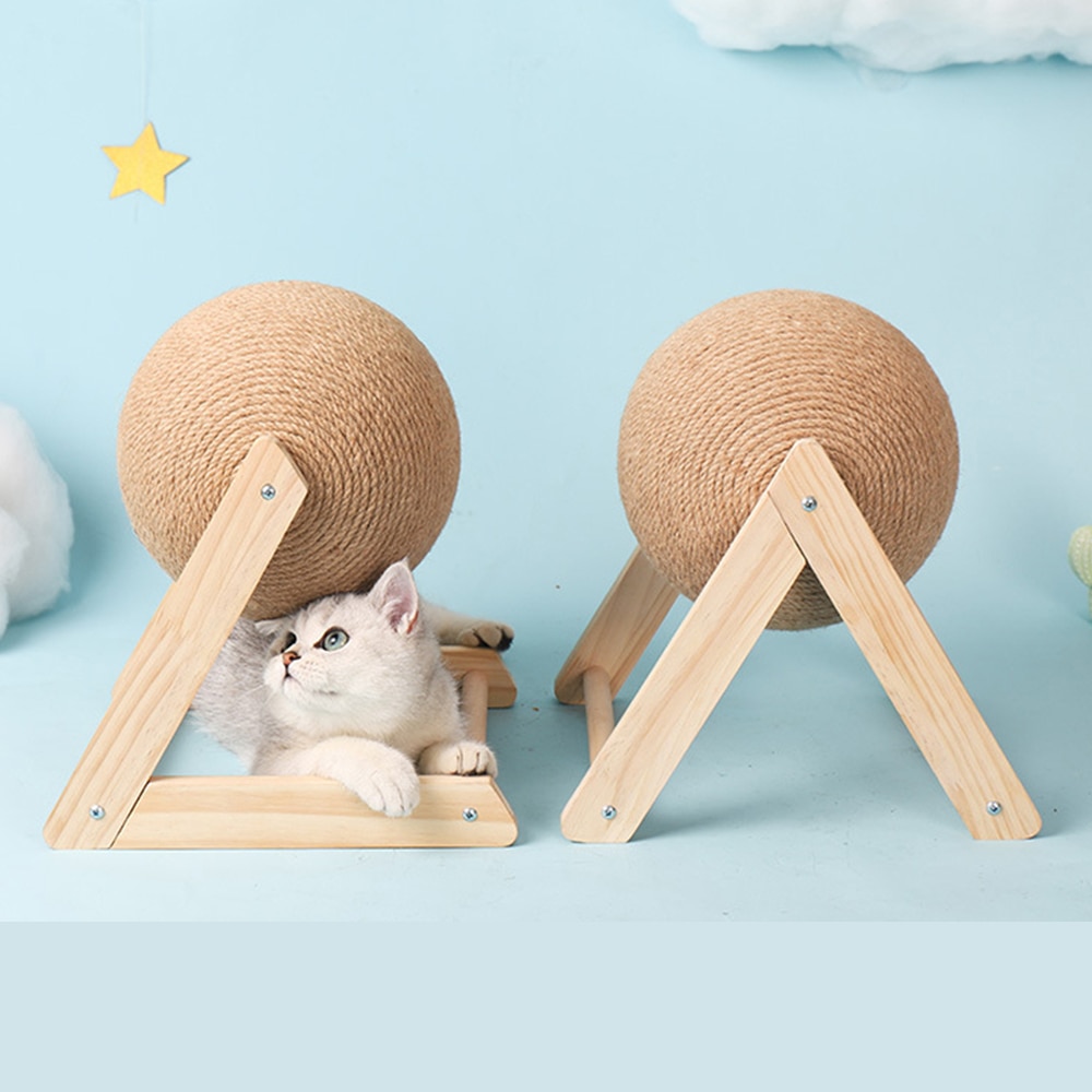 Scratching Post For Cats Cat Scratcher Ball Toy Interactive Scratching Post kitten Toy Furnature Grinding Scratch Pet Supplies